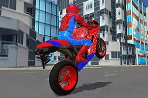 spiderman stunt bike
